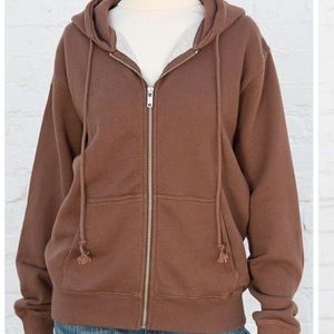 Brown Brandy Melville christy hoodie